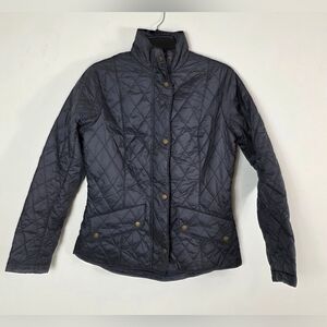 Barbour Flyweight Cavalry Quilted Coat Size 8 US Womens